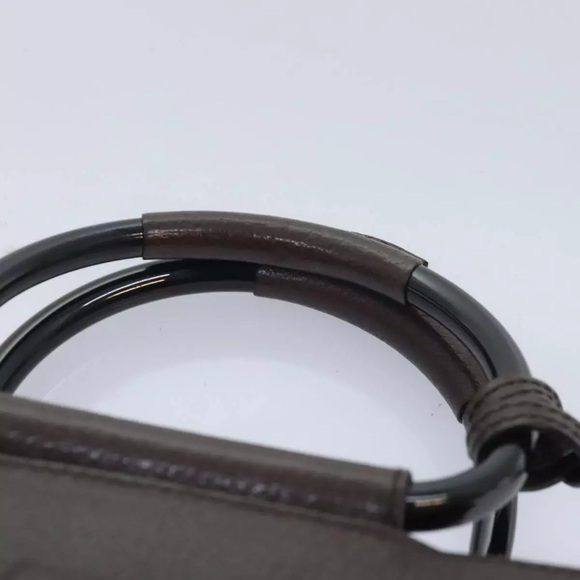 GUCCI Hand Bag Leather Brown Tote D-ring Handle VINTAGE NOUGHTIES GREAT COND! - Picture 8 of 11